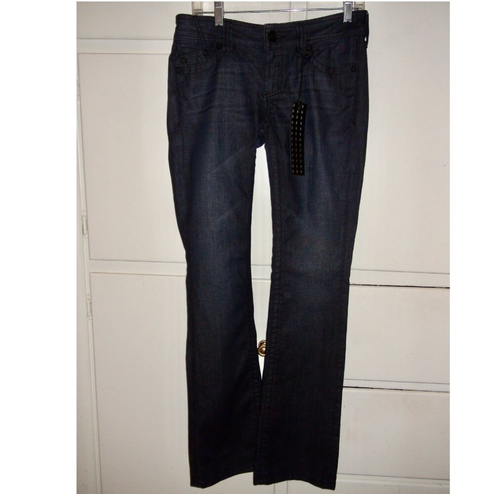 Affliction Los Angeles Jade Blade Cross Bootcut Denim Jeans - Picture 4 of 7